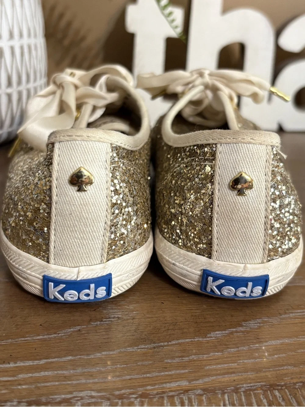 Keds X Kate Spade New York Champion Glitter Sneakers Size 6